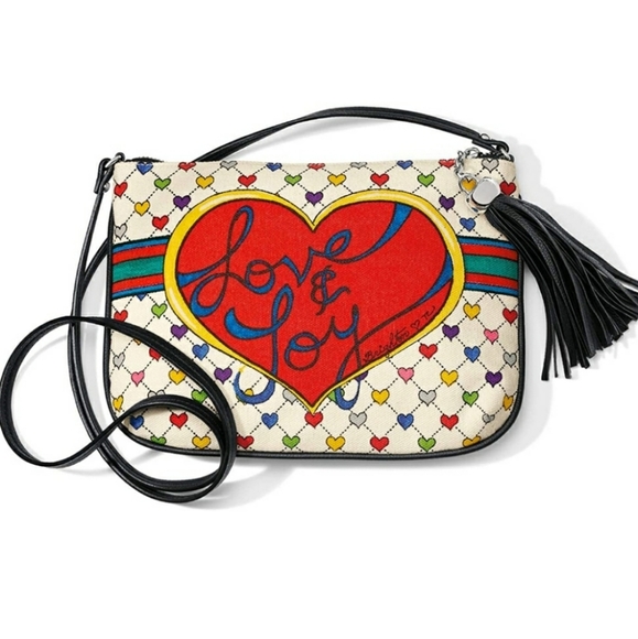 NWOT Brighton Love & Joy Crossbody Pouch - Picture 1 of 3